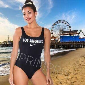 Nike City Series U-back One-piece Sporty Athletic Swimsuit - Los Angeles NWT